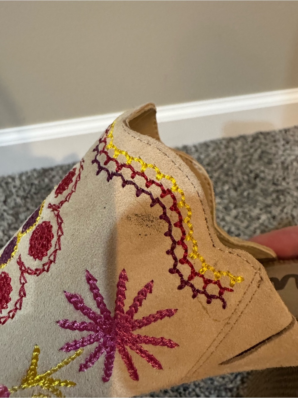 Sam Edelman Embroidered Block Heels - Picture 7 of 8